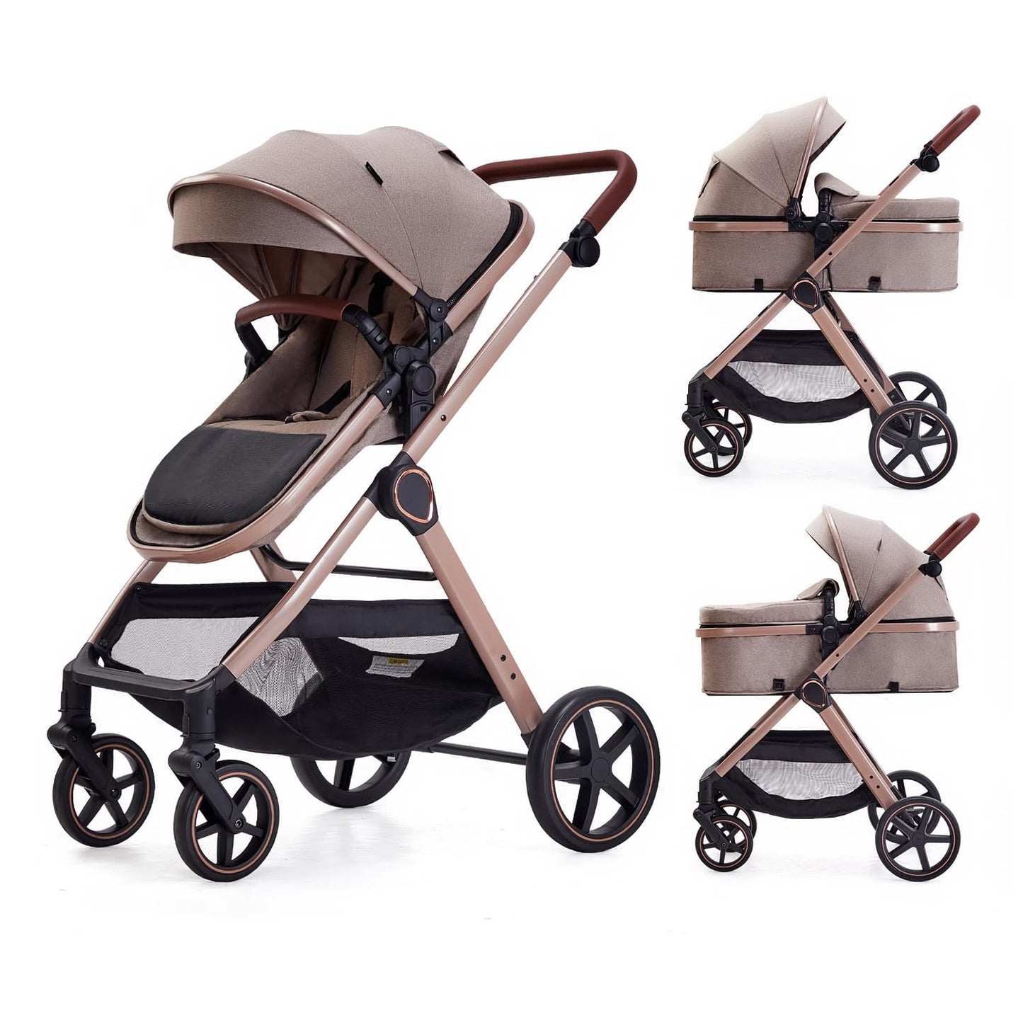 Toddler Convertible Pram Stroller