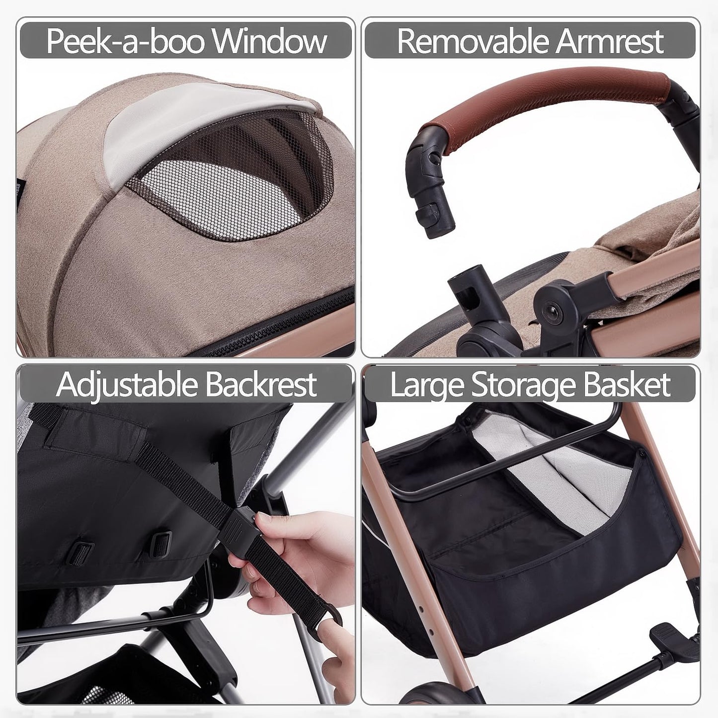 Toddler Convertible Pram Stroller
