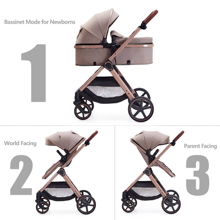Toddler Convertible Pram Stroller