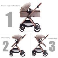 Toddler Convertible Pram Stroller