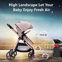 2-in-1 Baby Stroller with Bassinet Mode
