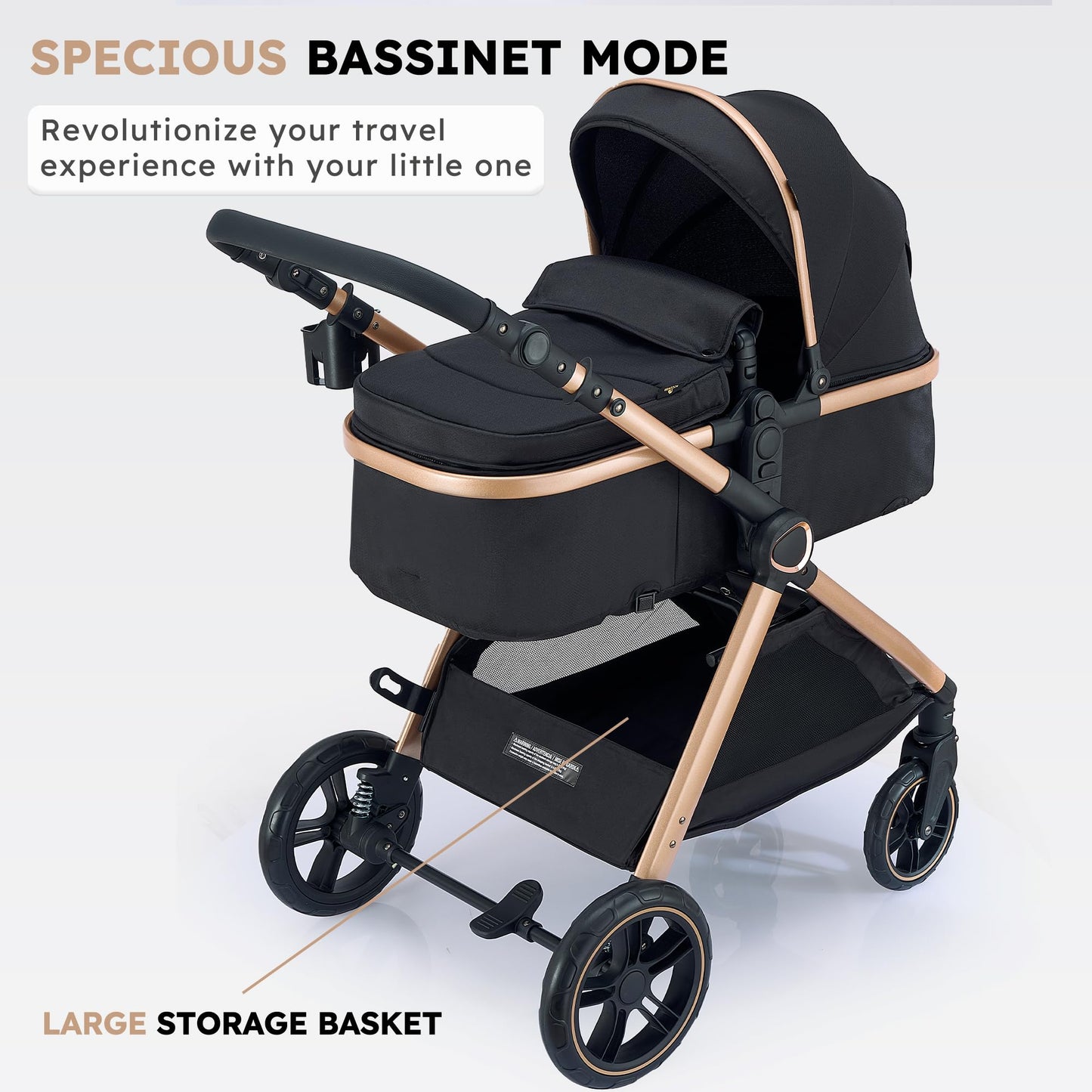 Bassinet Pushchair for Infants